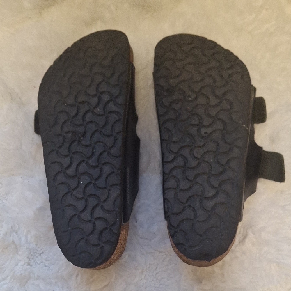 Birkenstock Arizona Men's Black Two-Strap Sandals - Size 42 (US Men's 9 - 9.5) - Picture 4 of 5